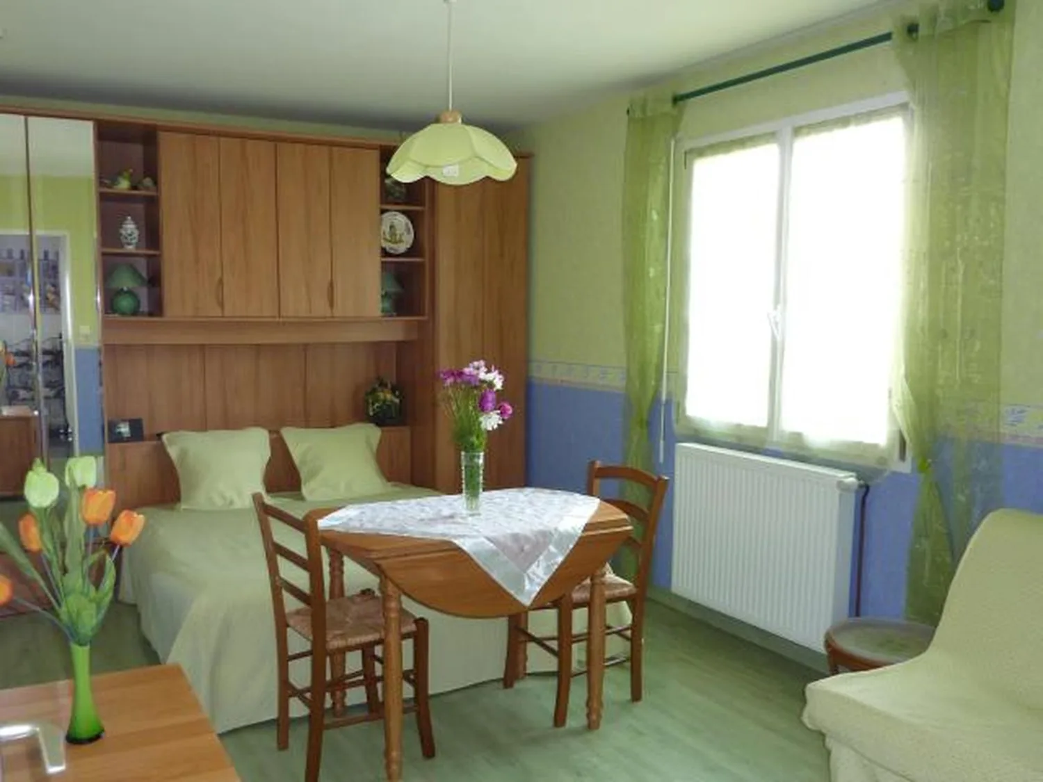 Intérieur de la chambre verte